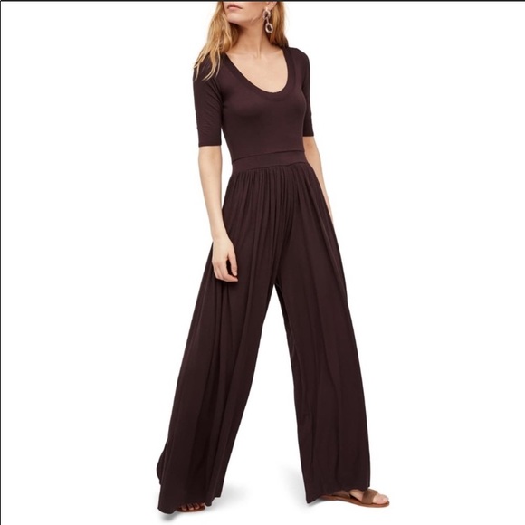 NWT Free People Rosebowl Jumpsuit GRAY: S4/6 - Picture 4 of 6
